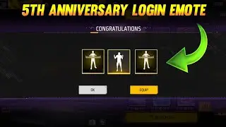 5TH ANNIVERSARY LOGIN EMOTE AND OTHER REWARDS || GARENA FREE FIRE