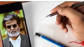How to draw rajnikant | rajnikant drawing | timelapse video