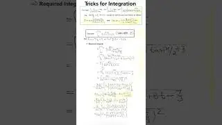 Tricks for Integration #maths #mathslover #mathsisfun #jee#shorts