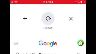 Useless, frivolous, gimmicky refresh animation in Google Chrome (iOS)