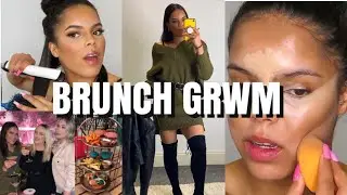 May 2021 Brunch GRWM- Skin Care, Makeup, Hair, Outfit