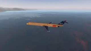 X-Plane 11. Полёт: Осло-Рейкьявик, на McDonnell Douglas MD-82