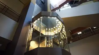 Original scenic 1980 OTIS Lexan inground hydraulic elevator @ Town Square, Saint Paul, MN