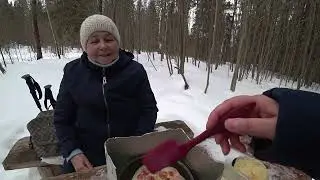 Масленица в лесу. На Крольчатник 14 марта 2024.