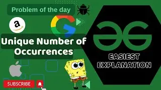 Unique Number of Occurrences | POTD | GFG Problem of the Day | C++ | Java | Python