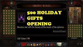 Diablo 3 How To Get Cosmic Wings! Easy? | 500 Holiday Gifts Opening!