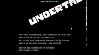 UNDERTALE EASTER EGG DEMO END