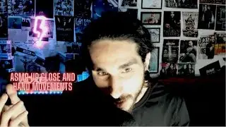 ASMR Up Close and Hand Movements + Tongue Clicking #asmr #relax #asmrsounds