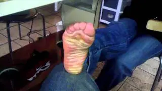 Ebony desire's teen feet