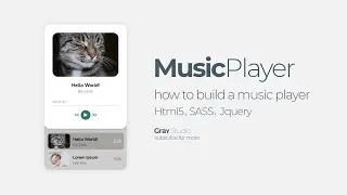 Build a Music Player | Html5 , SASS , Jquery