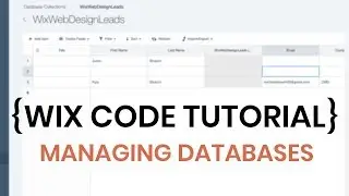Managing and Editing Databases in Wix - Wix Code Tutorial 2018