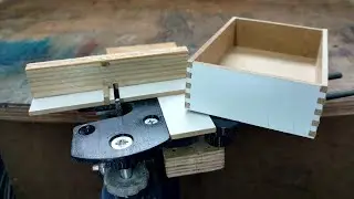 Mini Box Joint Jig for the rotary tools / Минишипорезка для минифрезера
