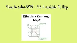 How to solve Product of Sum (POS) using K-Map | 3 & 4-variables | தமிழில் | studying ECE easily