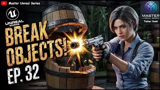 🔥 Destroyable Meshes in Unreal Engine 5 | Break Barrels & Objects with Bullets | Master Unreal Ep 32