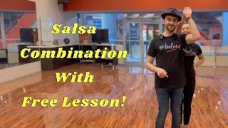 Salsa Beginner/Intermediate Lesson - With a Full Lesson! (Shallow)