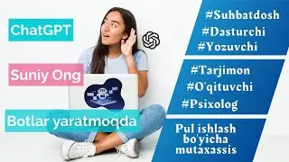 Suniy ong Telegram botlar yaratmoqda, Chat GPT dasturlash va pul ishlash mutaxassisi.