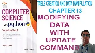 CBSE CLASS 12 || Modifying Data With Update Command || Update Command in MySQL