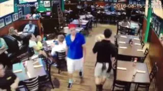 Surveillance video shows Austin Harrouff leaving restaurant before attack