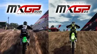 MXGP 2021 vs MXGP 24 | Gameplay Comparison
