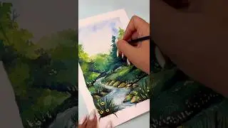 Painting Using CHEAPEST Watercolours 😱 #ShivangiSah