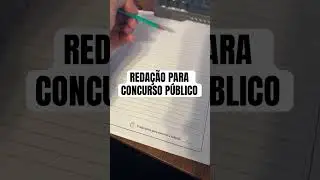 REDAÇÃO PARA CONCURSO #shorts
