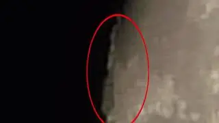 Что за странный объект и надписи на Луне