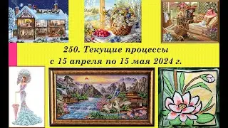 250. Текущие процессы апреля-мая, итоги месяца. Вышивка крестом и бисером. Почему так мало вышила?