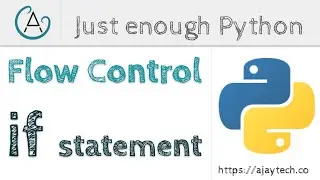 Python Flow Control - if statement | Just enough Python