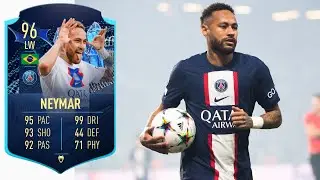TOTS MOMENTS NEYMAR JR REVIEW | THE LAST NEYMAR PSG SAGA CARD 🇧🇷 | CRAZY DRIBBLING STATS 99 DRI
