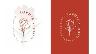 Floral Hand Drawn Botanical Logo | Adobe Illustrator Tutorial