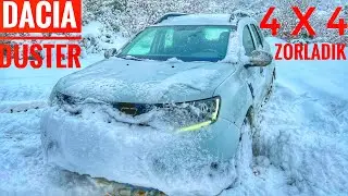 THOSE WHO MISS SNOW, WATCH THE VIDEO! | 4x4 DACIA DUSTER DRIVING IN SNOW | WE COULDN'T SEE AHEAD ...