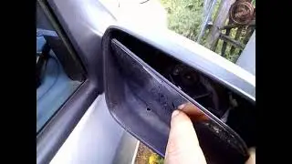 как снять отражающий элемент бокового зеркала