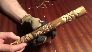 Tiki Totem carving - Part 3