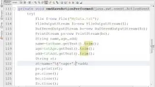 java Write and Read 1 Record to File