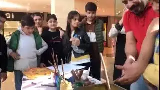 Ebru Sanat Etkinlikğimiz Lale.Battal.gelgit.bülbülyuvası papatya ve kuş yapımı teknikleri
