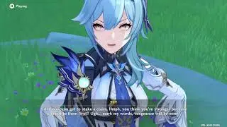 Eula saying vengeance will be mine in four different languages l Genshin Impact