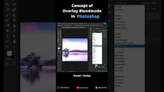 Concept of Overlay Blend Mode in photoshop 🔵