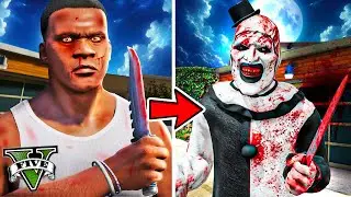 Franklin se CONVIERTE en EL PAYASO ART 🤡🔪 de TERRIFIER en GTA 5!