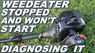 Weedeater stopped running and now won't start. Diagnosing what went wrong.
