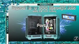 Thermaltake Tower 300 Micro ATX Unique Case, Color and Stand PC Build 