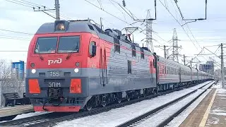 ЭП1М-755 с поездом №367 Кисловодск - Киров