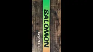 The progressive shape and poppy feel of the Salomon Depart 1.0 #salomon #freestyleskiing