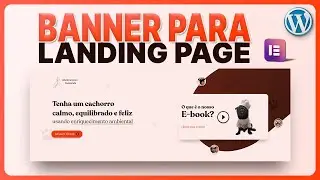 Banner para Landing Page Pet no WordPress Elementor