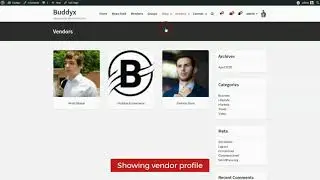 BuddyX Theme Integrations WC Vendors Marketplace - WordPress Social Network Theme