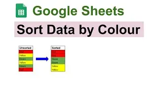 How to sort by color in google sheets in Hindi