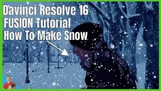 Davinci Resolve 16/FUSION Tutoral How To Make Snow With Particles
