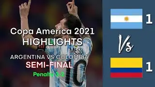 Argentina vs Colombia 1−1 Extended Highlights & All Goals | Copa America 2021 | Semifinal | Messi