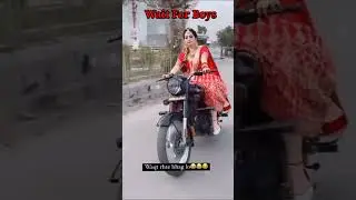 😍 Girls bullet reding 🏍️ VS 😎 Boys bullet riding 🏍️ #girlsvsboys #shorts