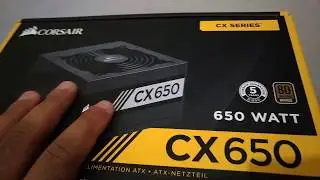Fonte Corsair CX650 Unboxing