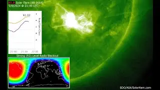 AR 3664 Flares Again (5/8/2024) - SolarHam.com